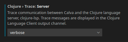 "Clojure trace server setting"